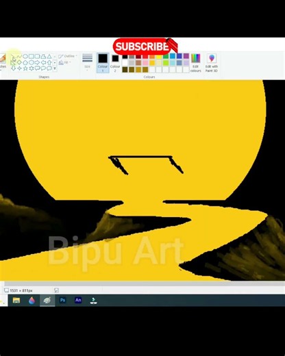 ms paint drawing tutorial// ms paint drawing step by step// kids drawing tutorial ms paint//