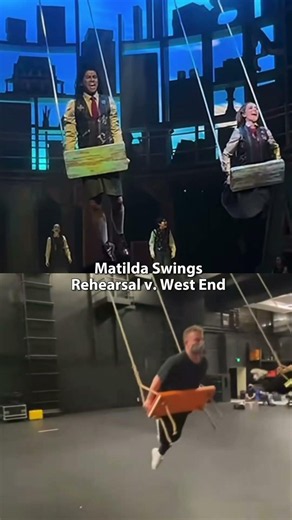 Matilda Swing Scene Rehearsal v. Performance💙 #matilda #musicaltheatre #theatre