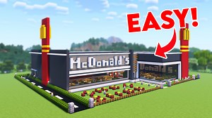 Building a McDonald's House in Minecraft – Fast Food Meets Creativity! 🍟🏠