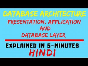 Database Architecture ll Presentation, Application And Database Layers (HINDI)