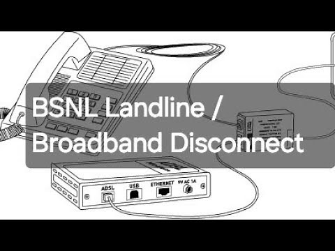 BSNL Landine + Broadband Disconnection Process.