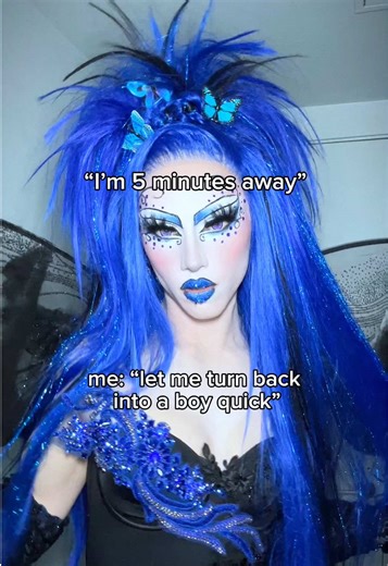 I’m legit a different person underneath all the drag 😳#dragtransformation #makeuptransformation #dragmakeup