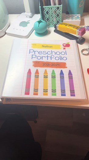 Preschool portfolios showcase learning in action! #preschool #portfolio #tpt #cesleelovespreschool