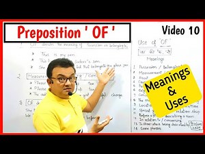 Uses of 'OF' with All Meanings | Prepositions in English Grammar | Prepositions - Basic to Advance |