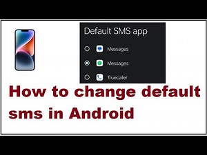 How to change default sms in Android