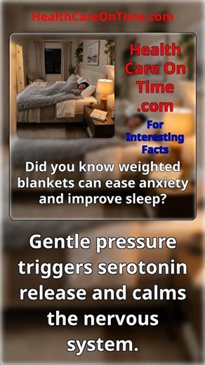 Did you know weighted blankets can ease anxiety and improve sleep?