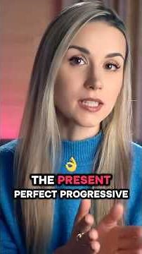 The present perfect progressive (continuous) tense