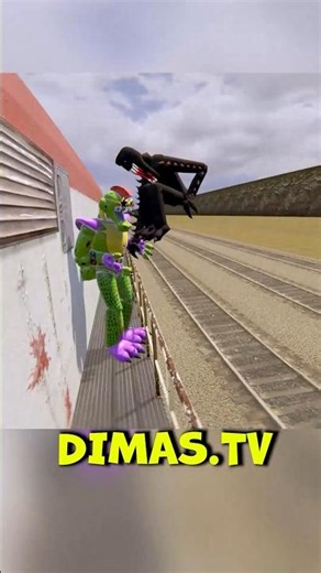 VR Giga Monty Shrinks and Protects Me from Monsters on the Train to the New Pizzeria Part 10