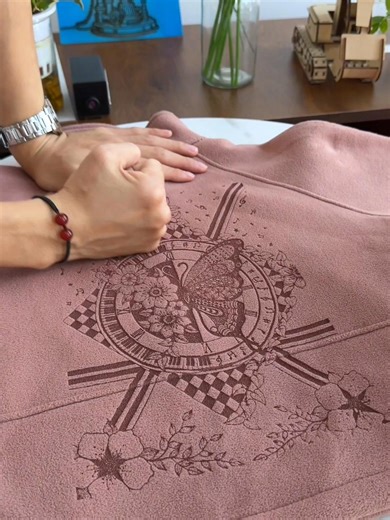 K15 Pro Mandala Engraving on Kids’ Fleece Jacket