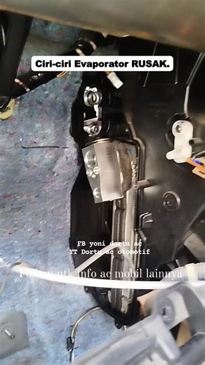 24K views · 95 reactions | Evaporator ac mobil mudah rusak atau bocor,salah satu cirinya jika Evaporator bocor adalah adanya oli di sekitar Evaporator. Ini adalah oli ac yg keluar bersama freon. #otomotif #cars #mechanic #mobil #automobile #automotive | Yoni Dortu AC | Facebook