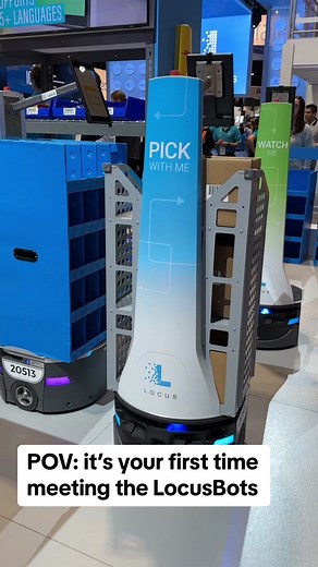 “What happens if I step in front of the bot?” #autonomous #locusbot #ai #robotics #robot #robots #supplychain #warehouseautomation #warehousing #supplychain #amr #warehouse #automation #automationtechnology #automationsolutions #logistics #fulfillment #solution