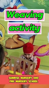 4.3K views · 25 reactions | Weaving activity for hand eye coordination, focus and fine motor development in children. #sunrisenurseryschool #sunriseldh #bestpreschoolludhiana #bestplayschool #earlylearning #playbasedlearning #earlyeducation #earlyeducation #bestschoolludhiana #bestschoolinludhiana | Sunrise Nursery School | Facebook
