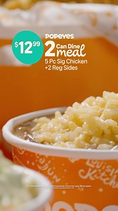 Popeyes 2 Can Dine Meal is a perfect night out for only $12.99! | Popeyes | Facebook