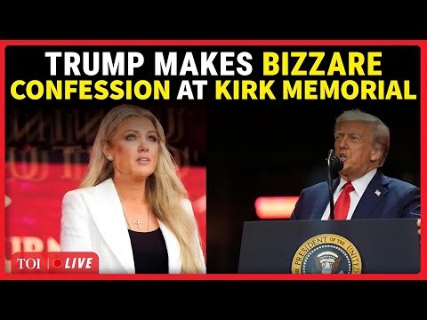 Charlie Kirk Memorial LIVE: Trump's Off Script Speech Leaves Kirk's Wife STUNNED On Stage | US News
