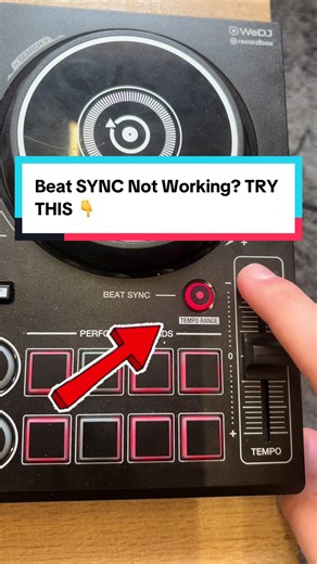 BEAT SYNC Not Working? TRY THIS 👆 #dj #sync #djcontroller #beginnerdjtips #djtips