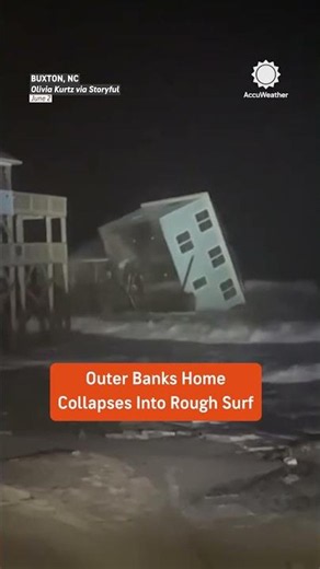 House Tumbles into Ocean at Outer Banks