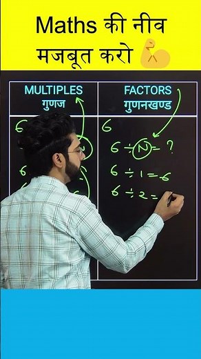 Factors | Multiples | factor | multiple | factors and multiples | #factors #shorts #maths #ytshorts