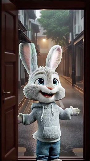 Cute Bunny Cartoon 🐰 | Funny Bunny Story for Kids #Shorts