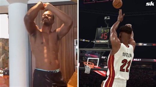 Jimmy Butler's got jokes after he gets a 95 rating in NBA 2K24