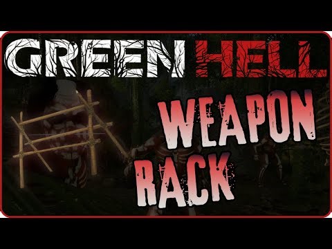 Stealing the weapon rack from the Natives. (#GreenHell)