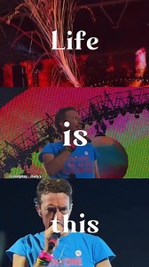 Chris Martin of Coldplay,✅✅🎙️ coldplay__italyy Life is this ✨ Moments, music, and feelings that stay with you forever * #coldplay #concert #life | Chris Martin official platform