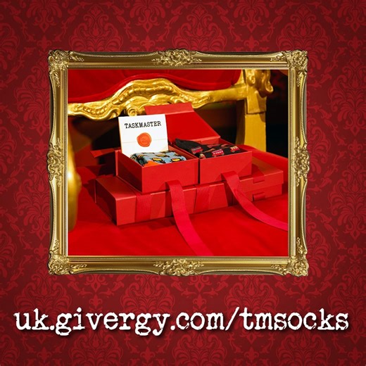 Win 1 of 44 boxes of Greg and Alex's socks, as worn on #Taskmaster! 🧦 All in aid of SHOC, LOROS Hospice & @Age UK. Enter the prize draw now at uk.givergy.com/TMsocks. | Taskmaster