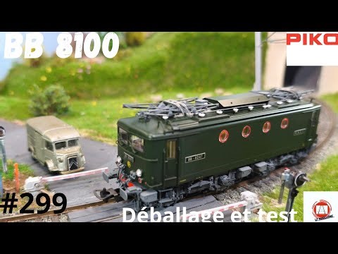 #299 BB8100 PIKO SNCF HO model train miniature model railway unpacking and testing locomotive