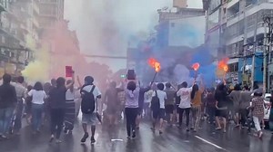 31K views · 3.9K reactions | VIDEO: Flash mob protest in Downtown Yangon June 26, 2021 Young activists staged a flash mob protest against the military regime in downtown Yangon on Saturday. #WhatsHappeningInMyanmar | The Irrawaddy - English Edition | Facebook