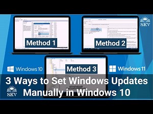 3 Ways to Set Windows Updates Manually in Windows 10 | Set Windows Updates Manually in Windows 10