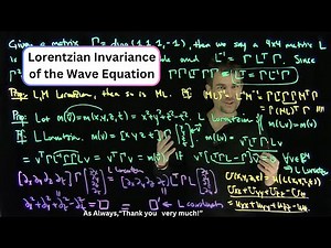 Lorentzian Invariance of the Wave Equation