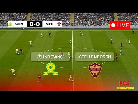 🔴 Sundowns vs Stellenbosch LIVE | South African Premiership 2026 | PES 21 Full Match Simulation