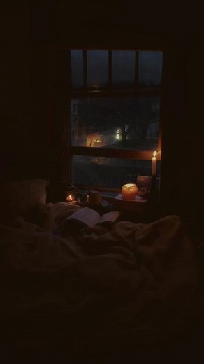 Cozy Rainy Night Aesthetic: Relaxing Home Vibes