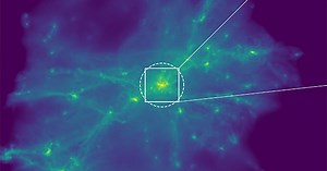 New simulation shows how galaxies feed their supermassive black holes