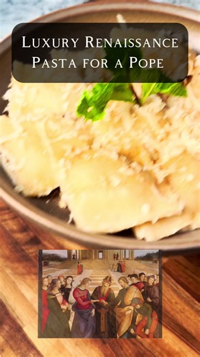 Luxury Chicken & Bone Marrow Pasta (1570) #history #pasta #renaissance #recipe #fyp