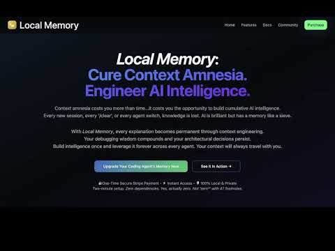 Local Memory for AI and Coding Agents