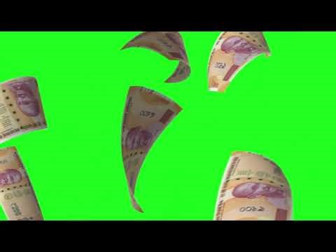 Flying Money Green Screen Effects - After Effects - Free Animated Money (Indian Money)