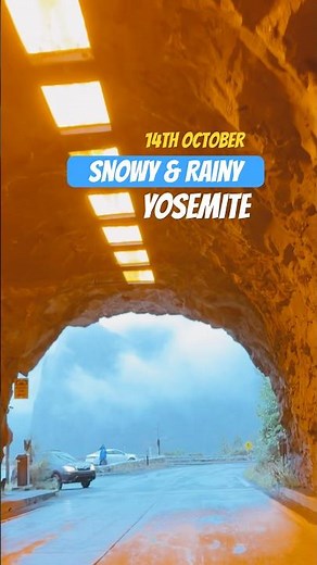 Snowy & Rainy Yosemite! Tioga Pass Closed | Winter Storm Warning | October 14, 2025