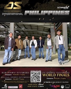 ⚡️Dynamic Movers | Small Crew Division⚡️ Support your crew! Reserve your seats via: https://bit.ly/DANCESUPREMACYTICKETS September 7, 2024 UP Theater University of the Philippines, Diliman, Quezon City Doors open: 1:00pm Show Starts: 2:00PM Dance Supremacy International in partnership with The Japan Foundation, Manila Official media partner: Strongmedia Advertising Solutions Studio partners: ef. Studios Dance Block The Box Studios ACTS Dance and Arts Academy ACTeeS Produced and Organized by: ACT