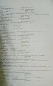 m-Dichlorobenzene IV) p-Dichlorobenzene