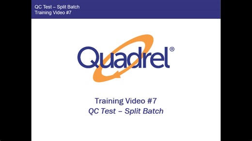 QC Test - Split Batch