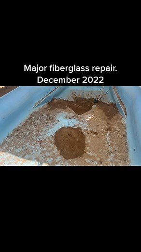 Fiberglass pool repair #kelleytech #fiberglasspools #fiberglass #pooltok