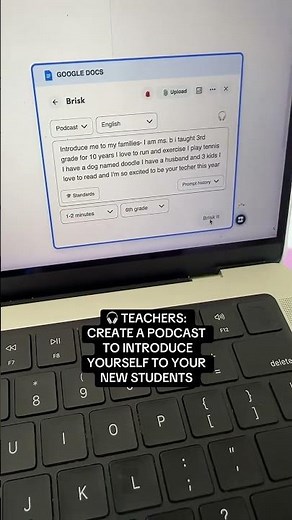 Create Podcast in Brisk