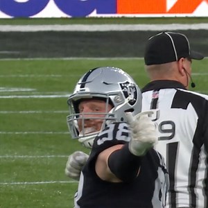 The first of many Maxx Crosby career sacks. 😤 Start building your NFL ALL DAY Collection with these rookie moments and more! https://allday.football/RookieRelicPacks | NFL
