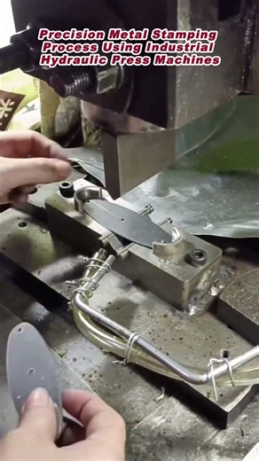 Precision Metal Stamping Process Using Industrial Hydraulic Press Machines
