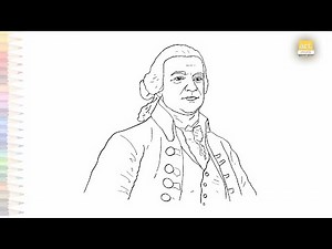 John Adams drawings | Art tutorial | How to draw John Adams step by step easily | #artjanag