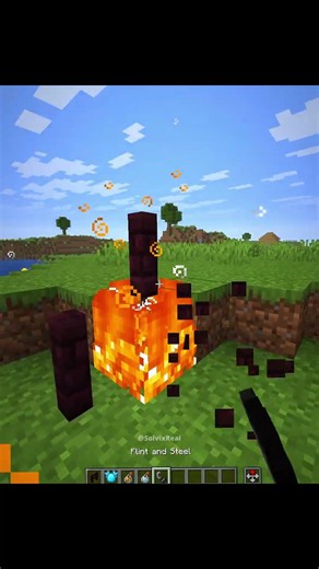 Minecraft Realistic Fire Flies Moment 💀