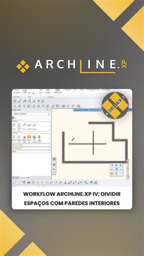 ALEXANDRE A RIBEIRO on Instagram: "🔹️ No quarto episódio deste Workflow sobre como criar um projeto de arquitectura no ARCHLine.XP, explicamos como criar os espaços interiores através da sua divisão com paredes. 👉 Veja neste link: https://bit.ly/34nQgat #bim #ifc #rvt #archline #archicad"