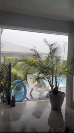 "Cyclone" Koji during landfall has caused moderate wide spread flooding and minor damage from gusty winds. Certainly not a category 2 system based on the footage seem from many areas around Mackay. | North Queensland Wet Season Pictures & Video