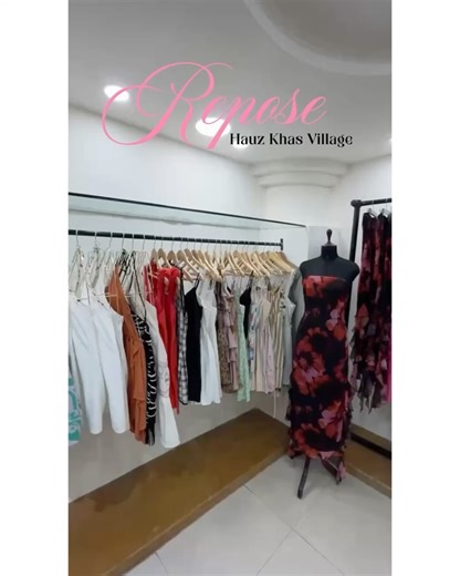 REPOSE on Instagram: "Can’t wait to meet you all at our new store in HAUZ KHAS VILLAGE!🥰 We’ve got a little surprise waiting for you when you drop by — come say hi and see what’s in store!✨ 📍REPOSE, HAUZ KHAS VILLAGE, SHOP NO. 15 BASEMENT, Hauz Khas Social lane."