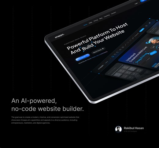 AI powered website builder